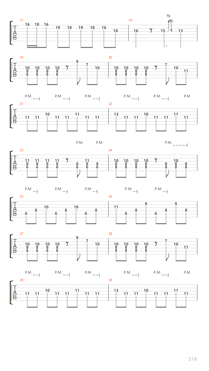 The Hands That Used To Hold Me吉他谱