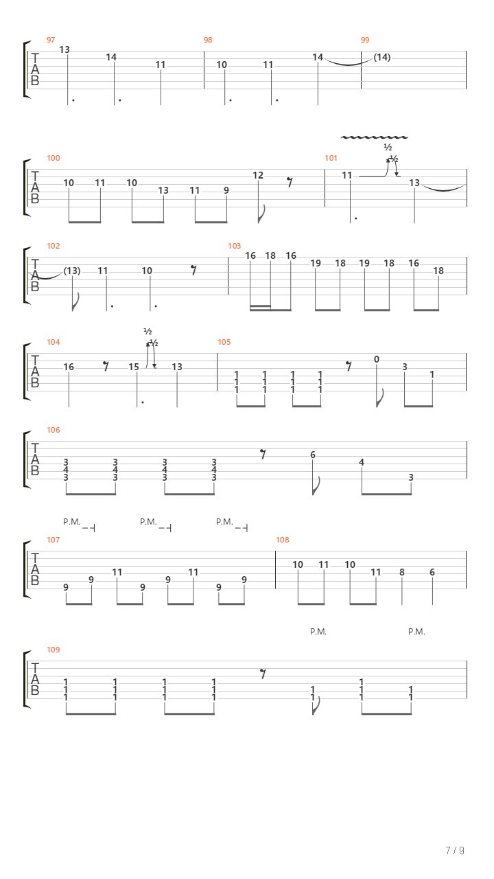 The Hands That Used To Hold Me吉他谱