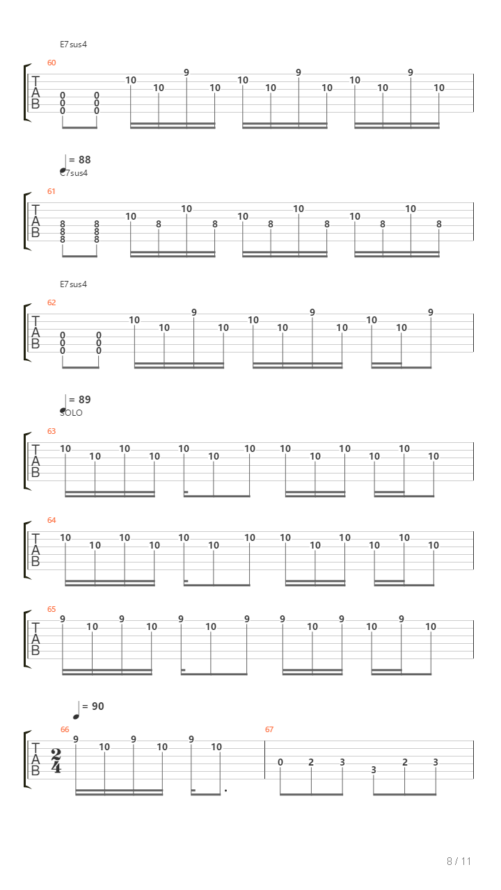 Barricade吉他谱