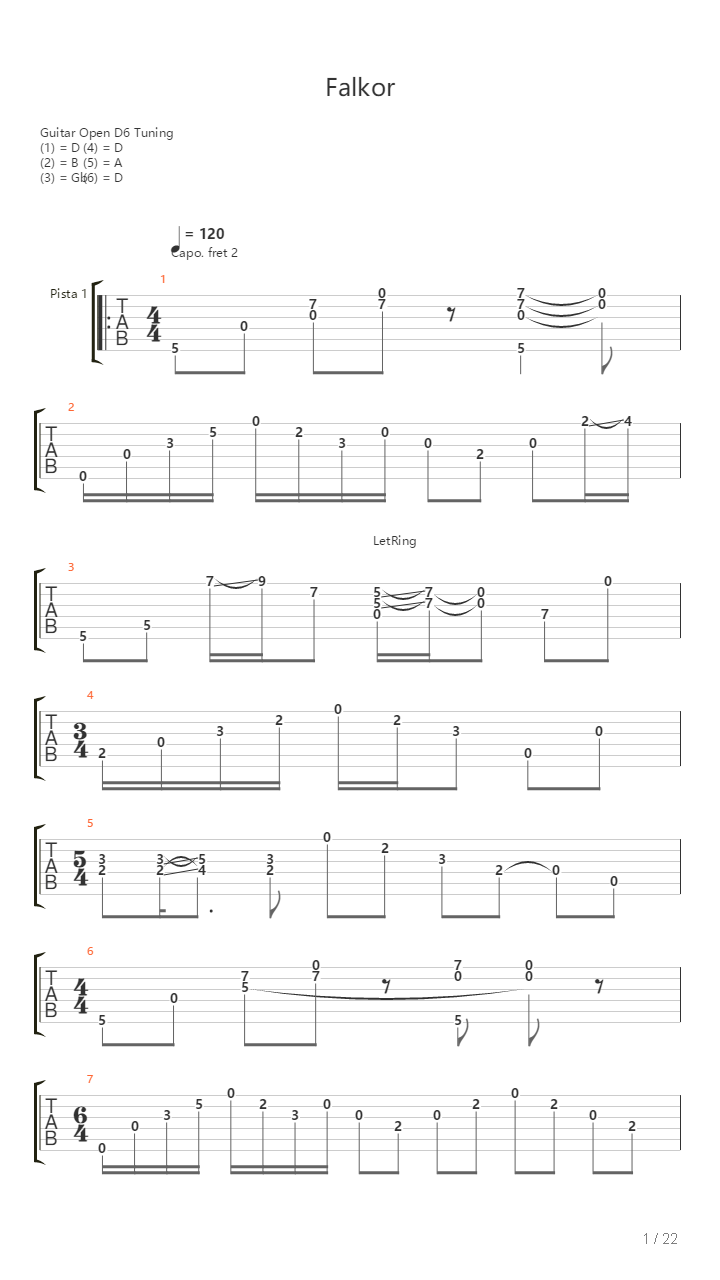 Falkor吉他谱