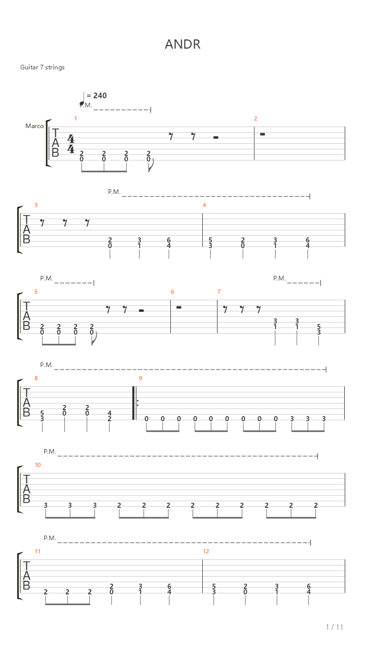 Andr吉他谱