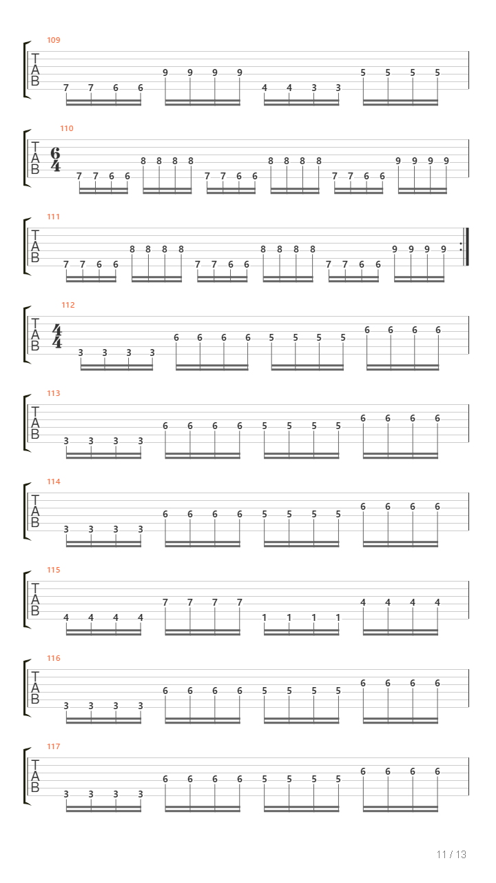 Echo吉他谱