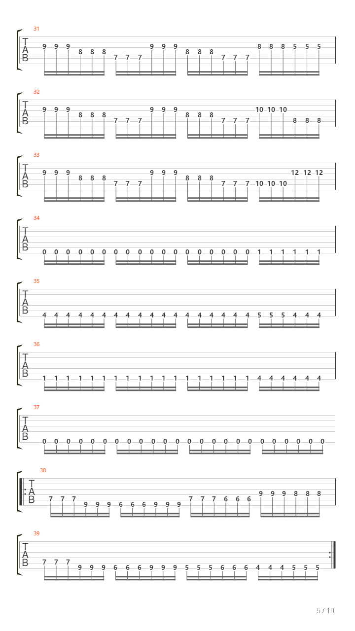 Revolution 5吉他谱
