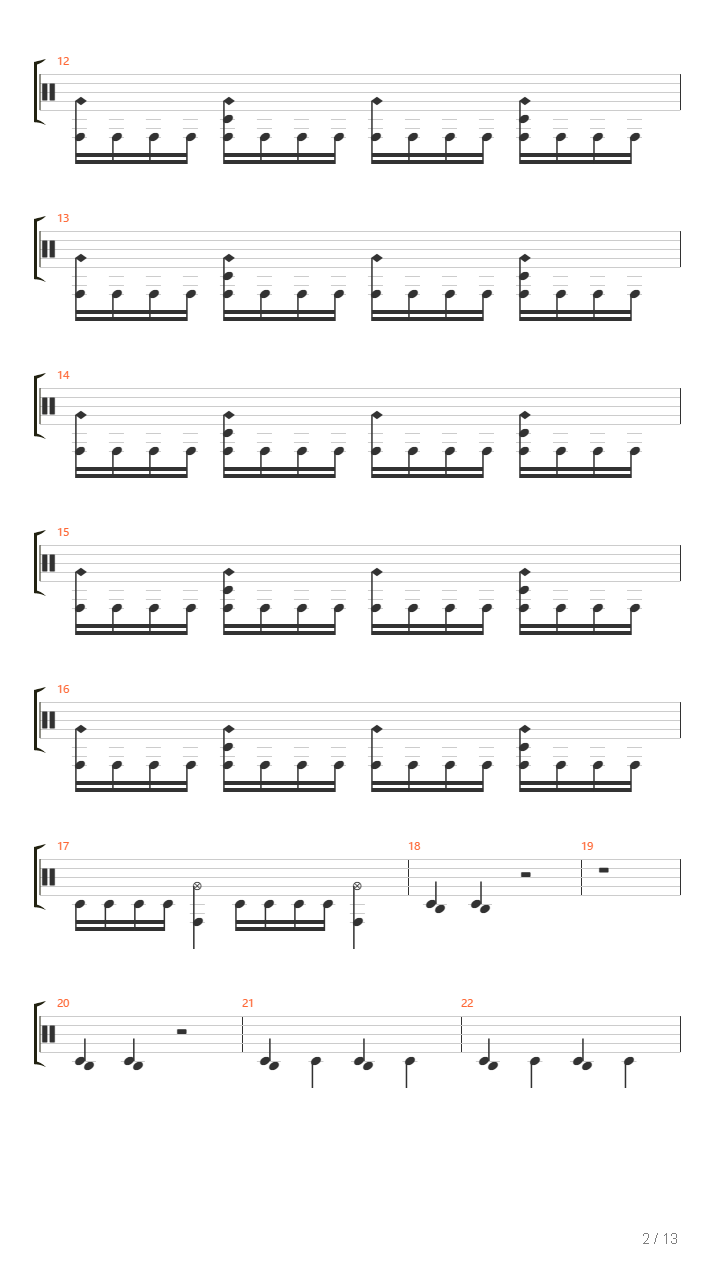 Rx Overdrive吉他谱