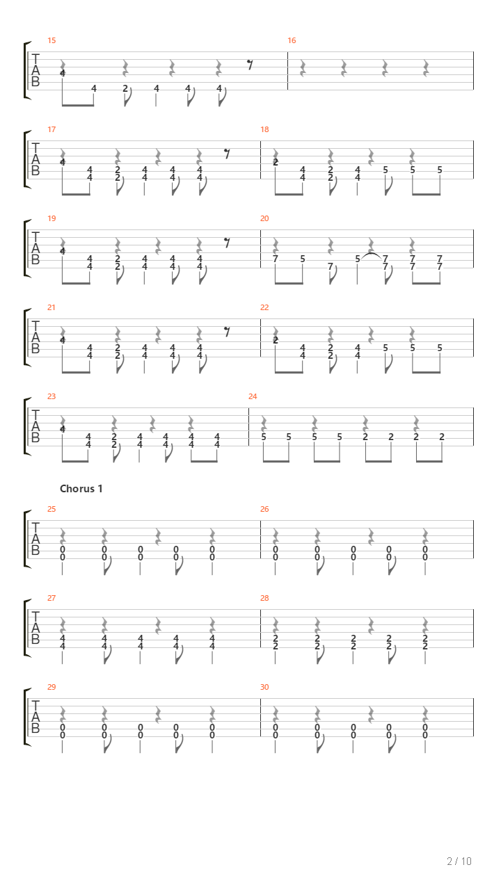 Zero吉他谱