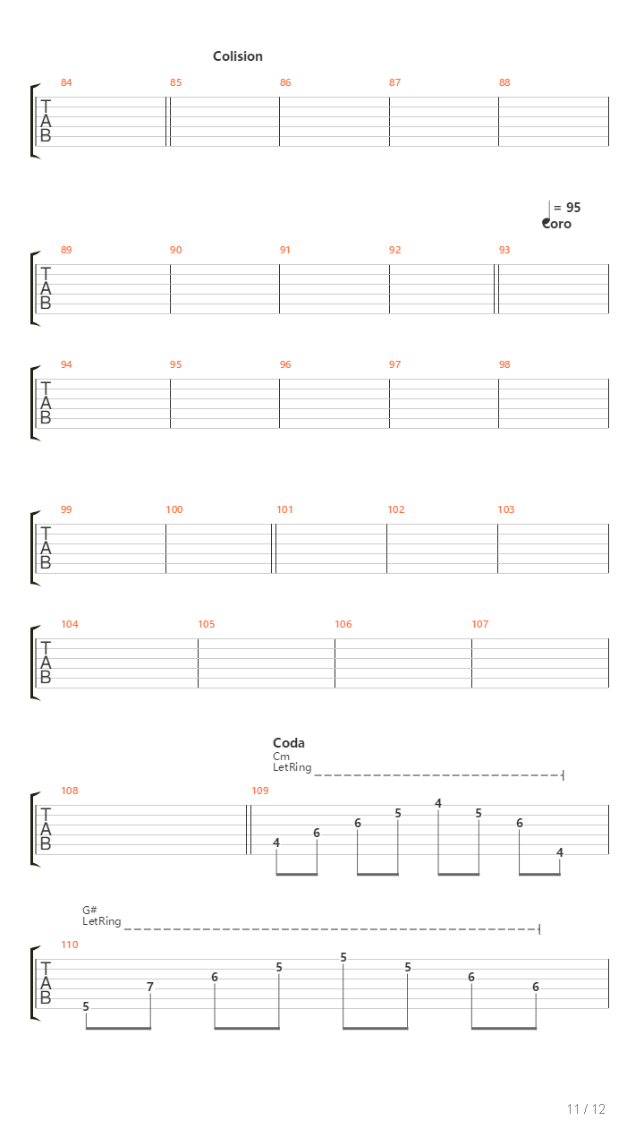La Balada吉他谱