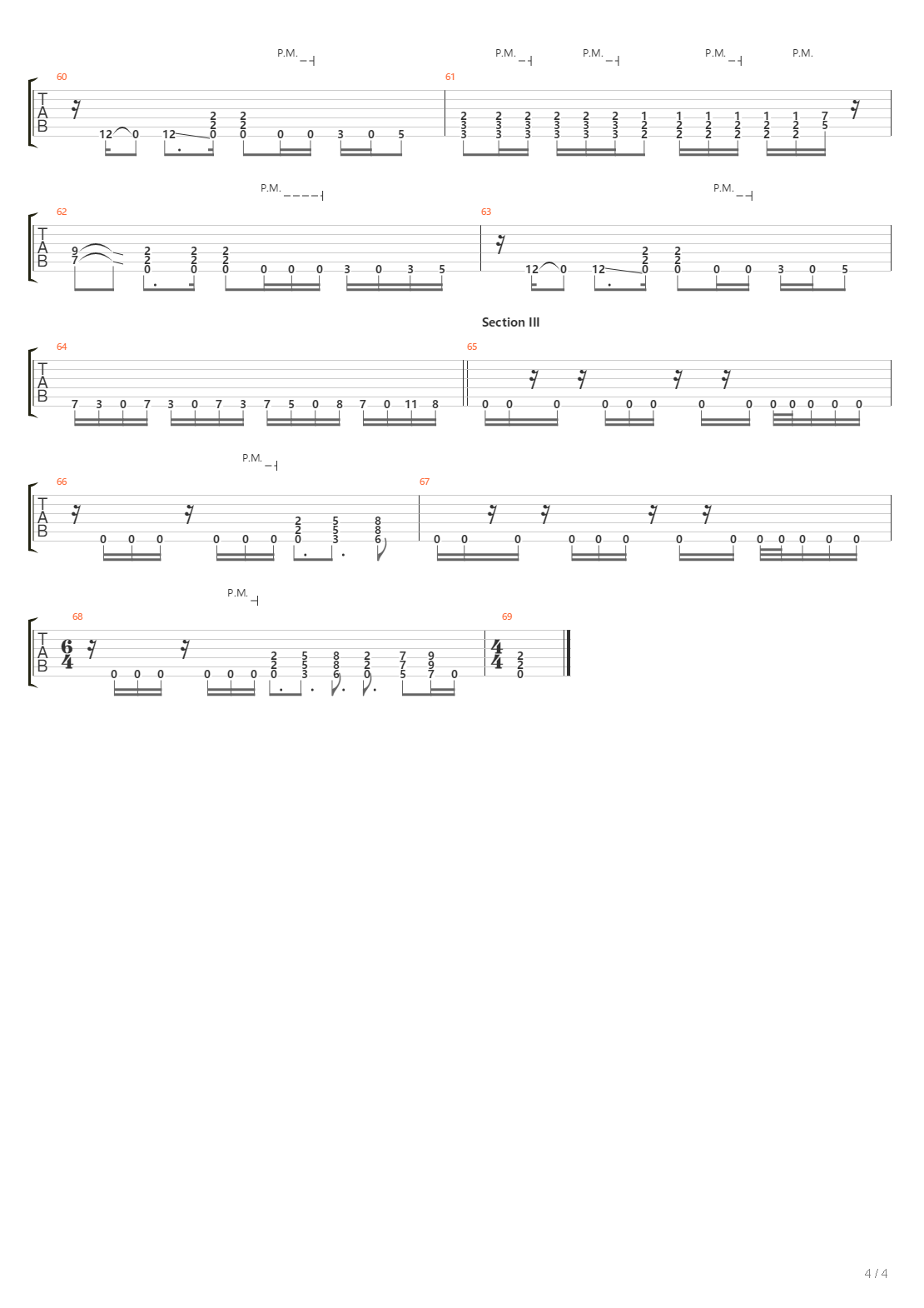 Rush吉他谱