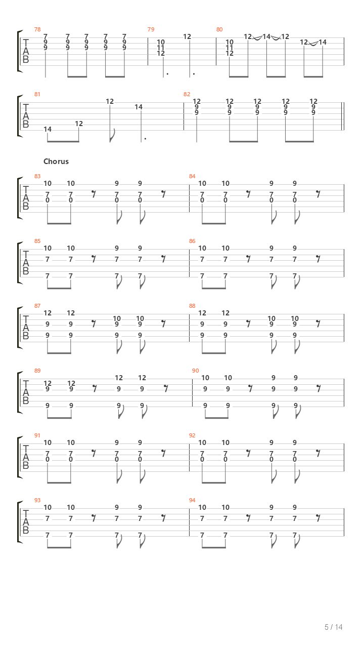 Care吉他谱