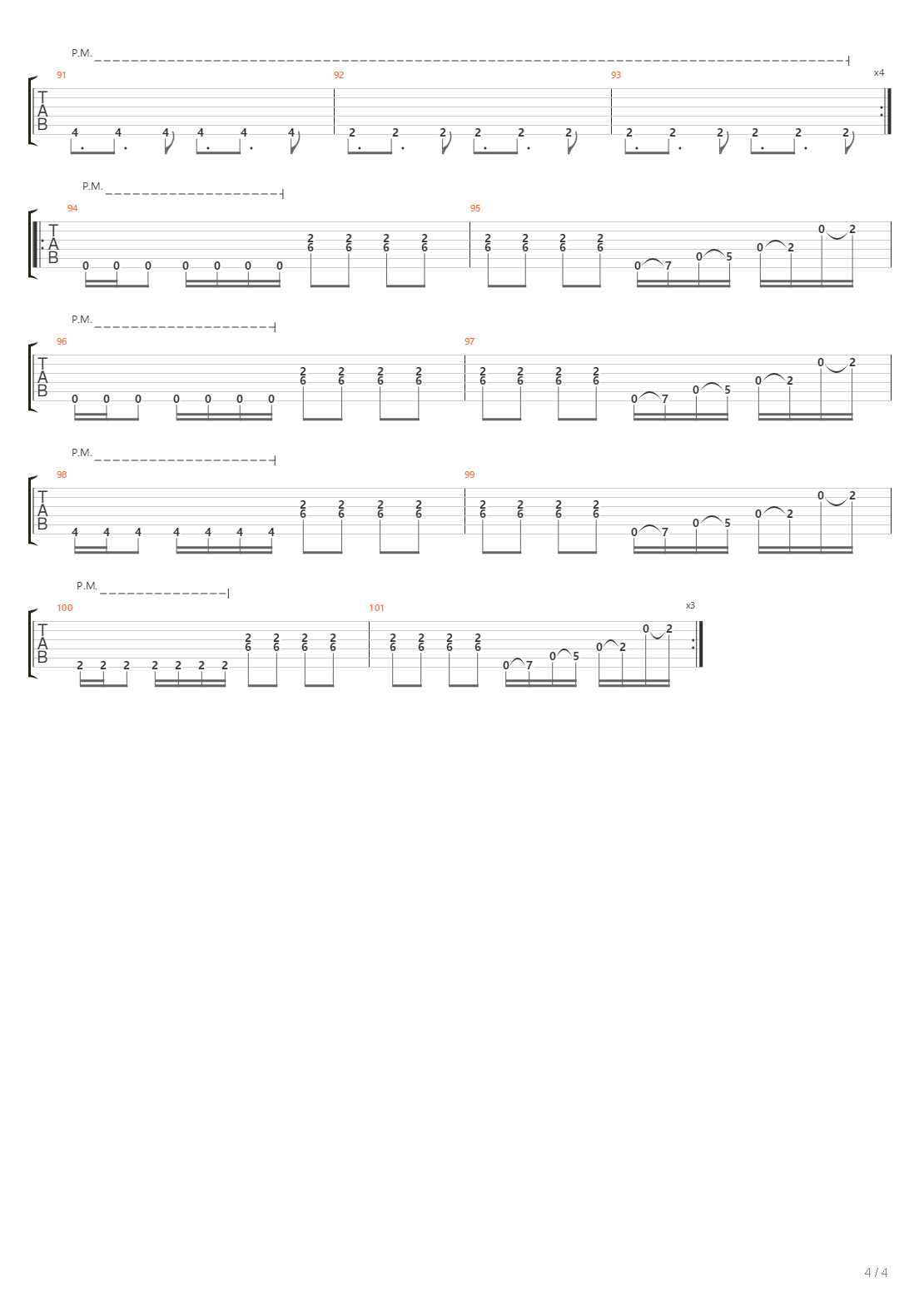 Evaporate吉他谱