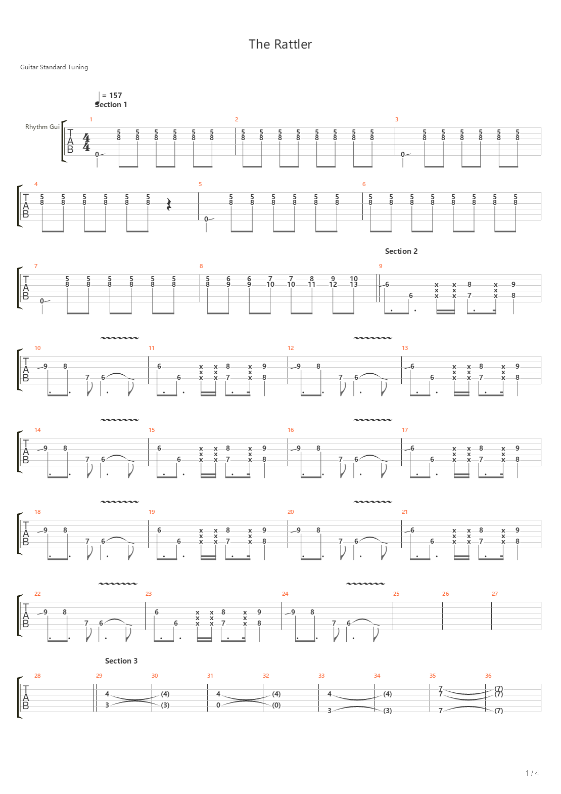 The Rattler吉他谱