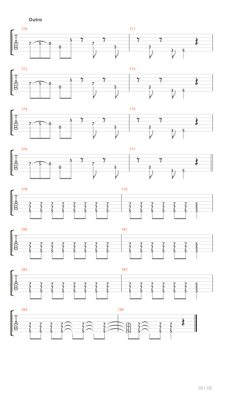 Burn In Hell吉他谱