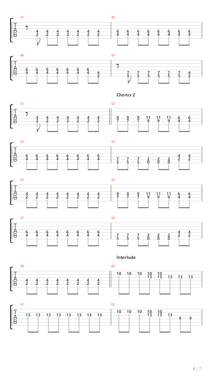 Code Of The Road吉他谱