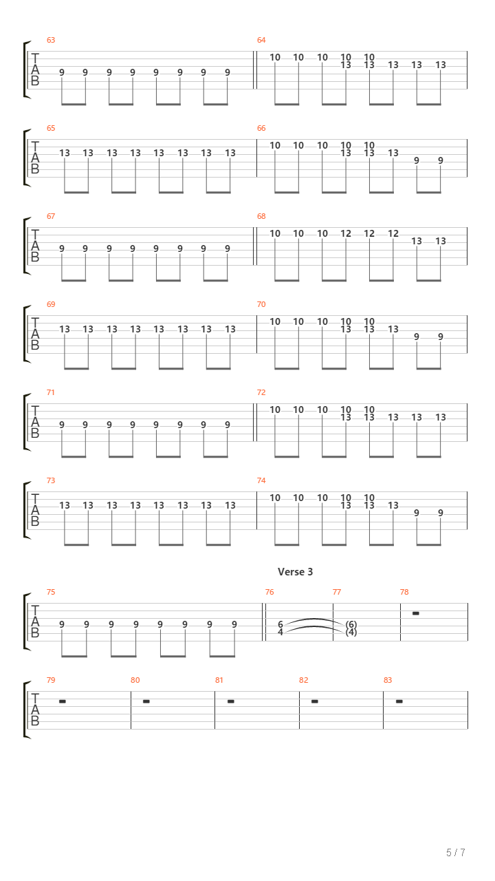 Code Of The Road吉他谱