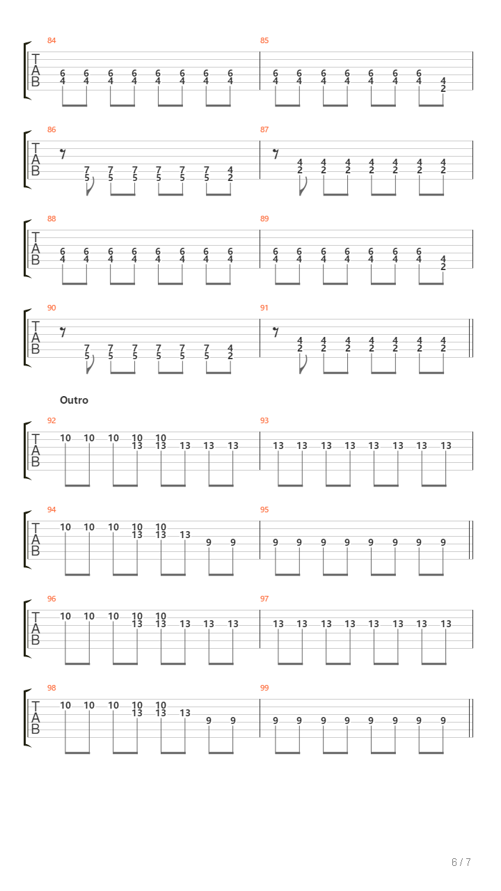 Code Of The Road吉他谱