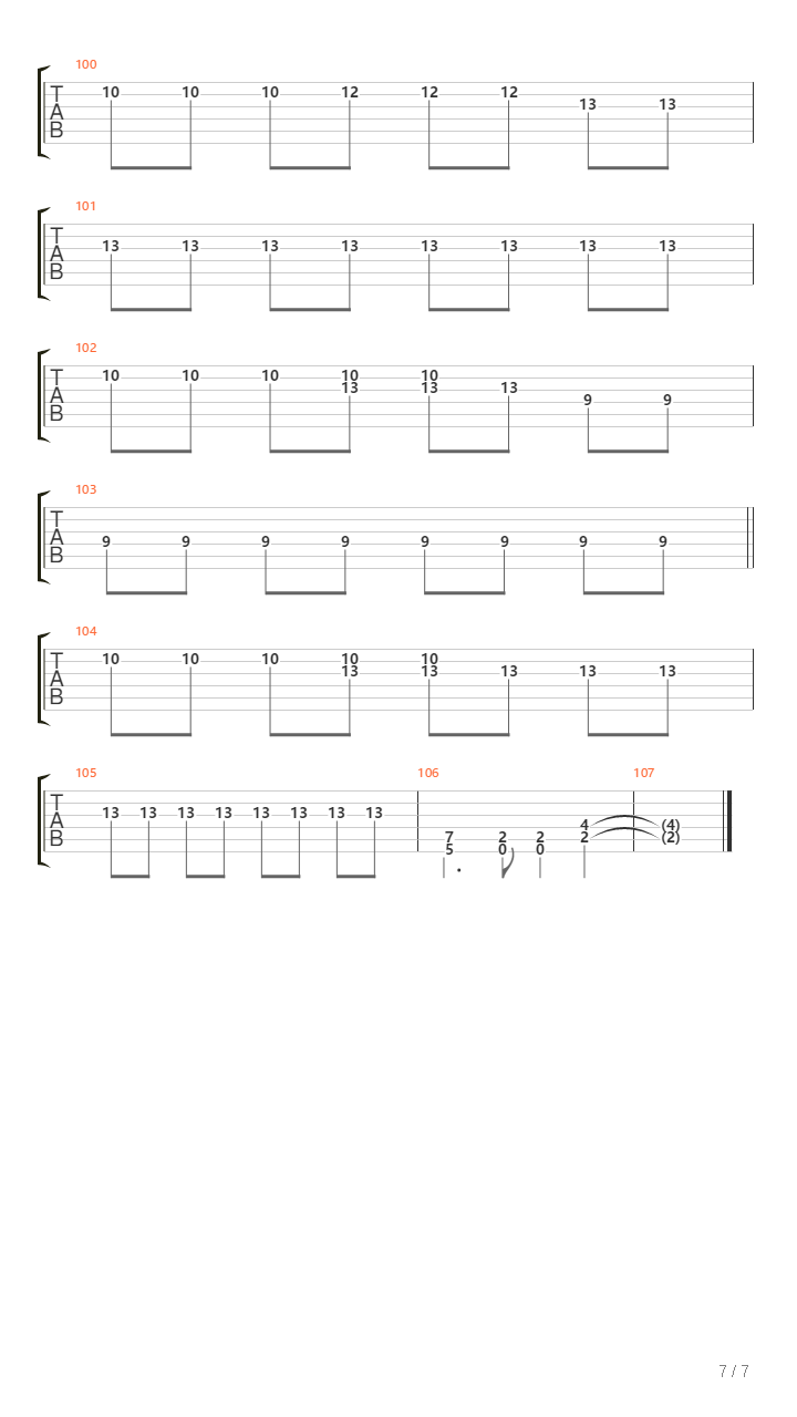 Code Of The Road吉他谱