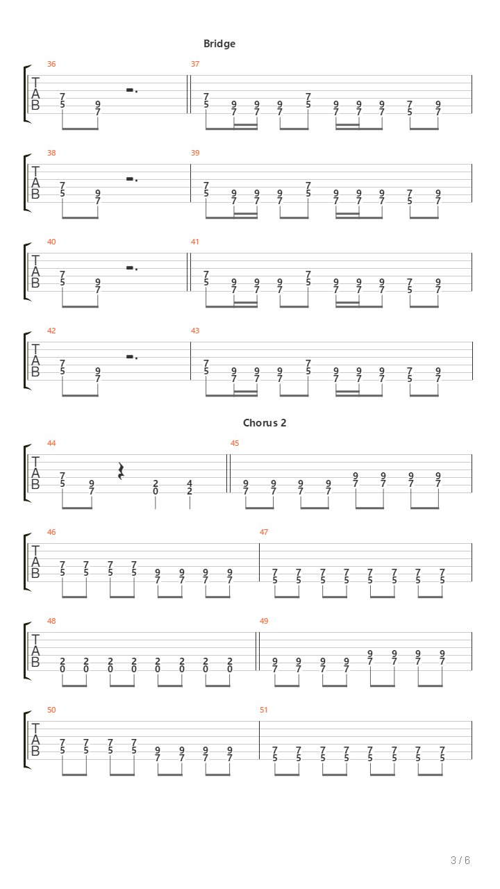 The Sore Loser吉他谱