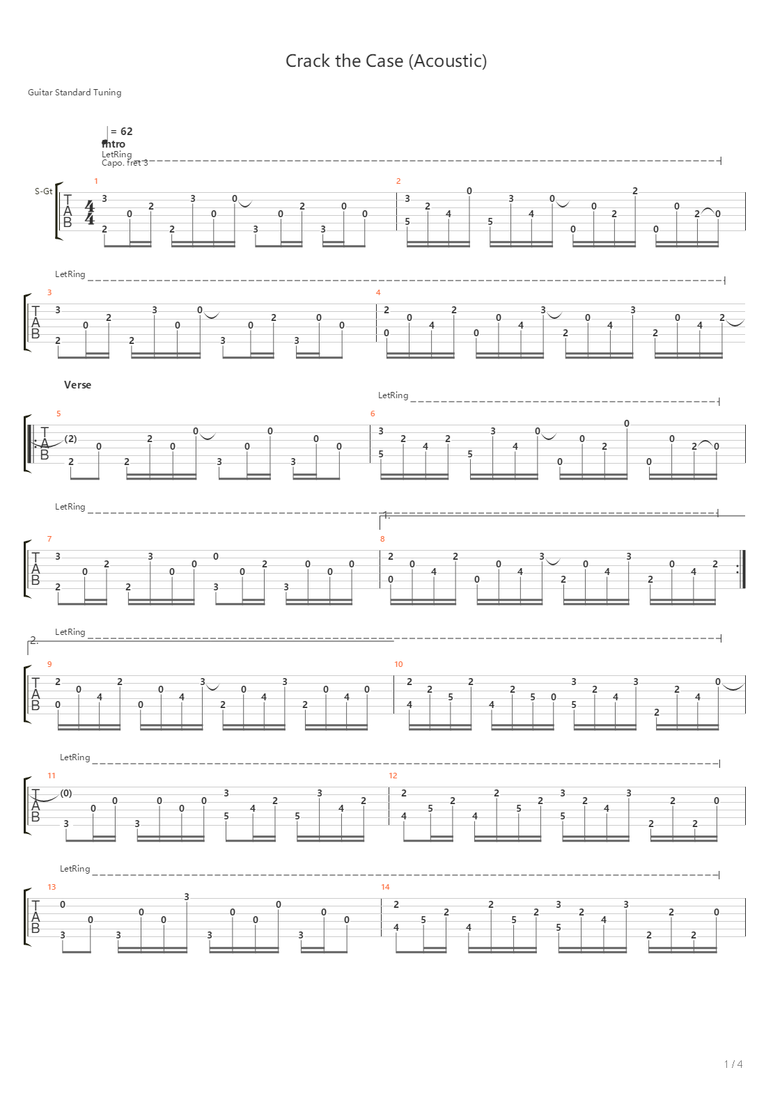 Crack The Case吉他谱