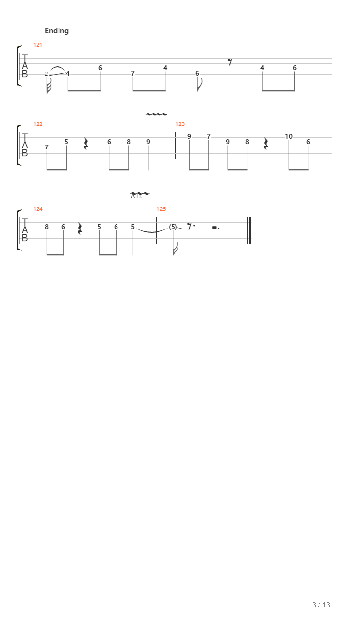 Bite The Pain吉他谱