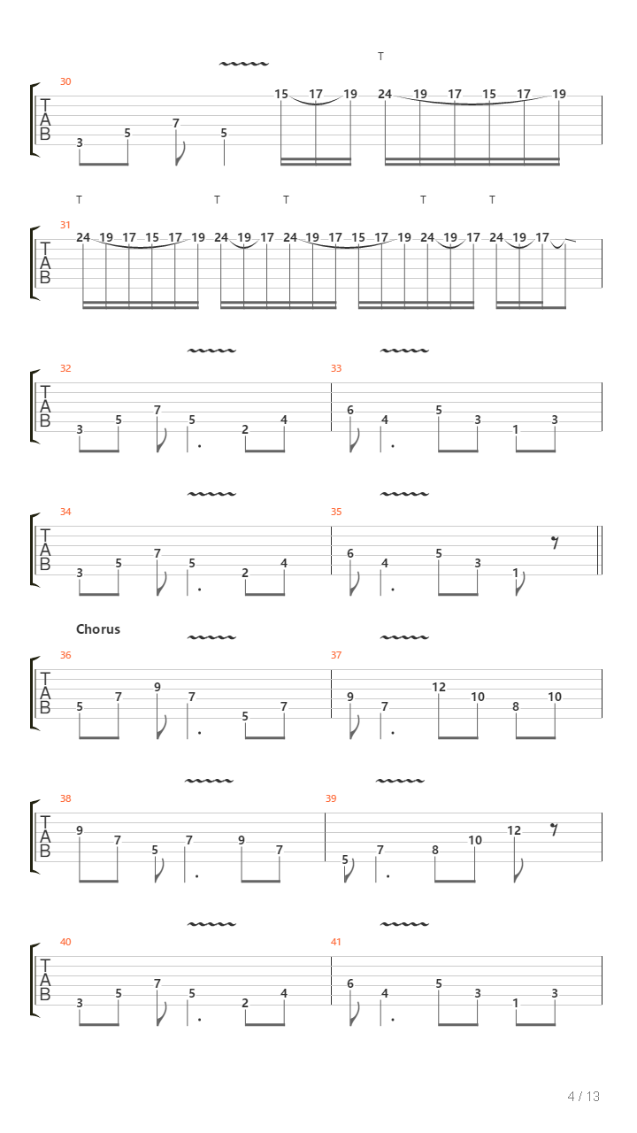 Bite The Pain吉他谱