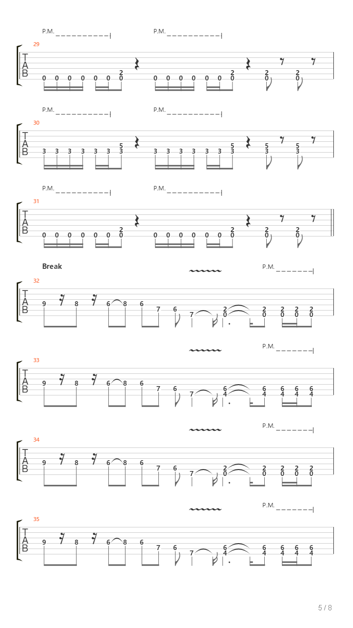 Individual Thought Patterns吉他谱