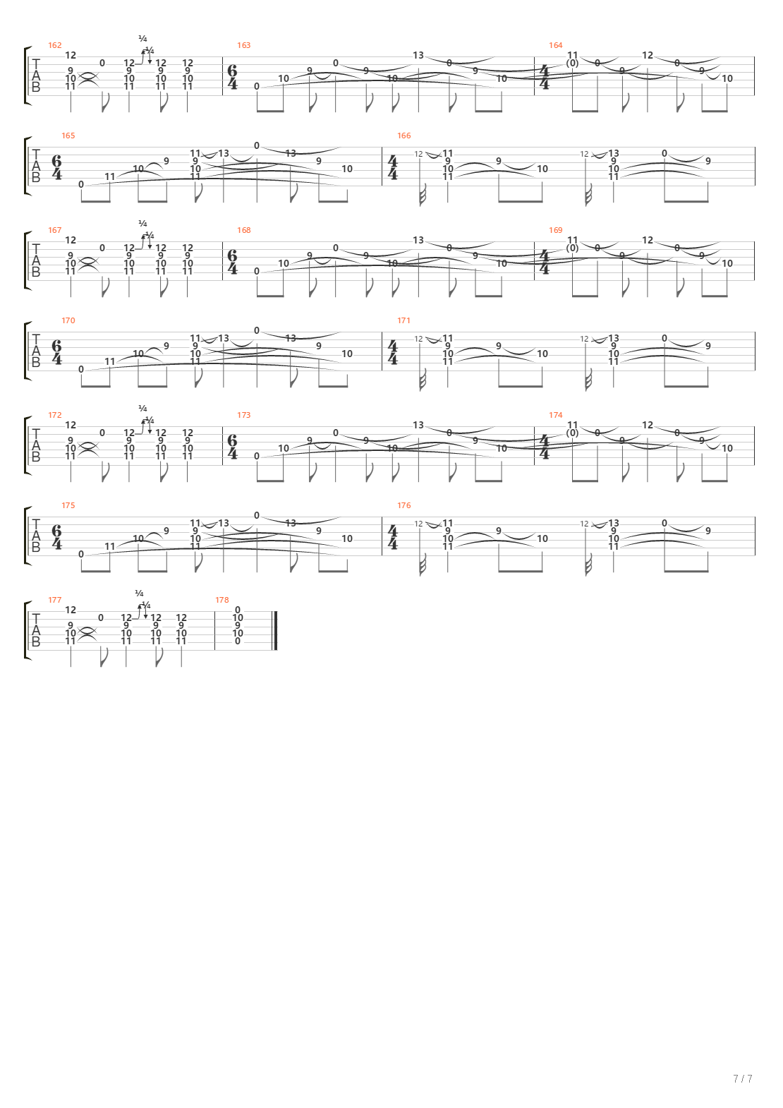 Abscission吉他谱