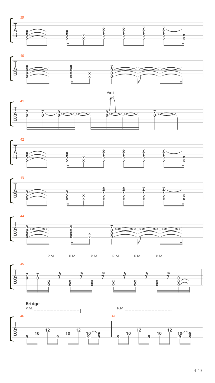 Let You Down吉他谱