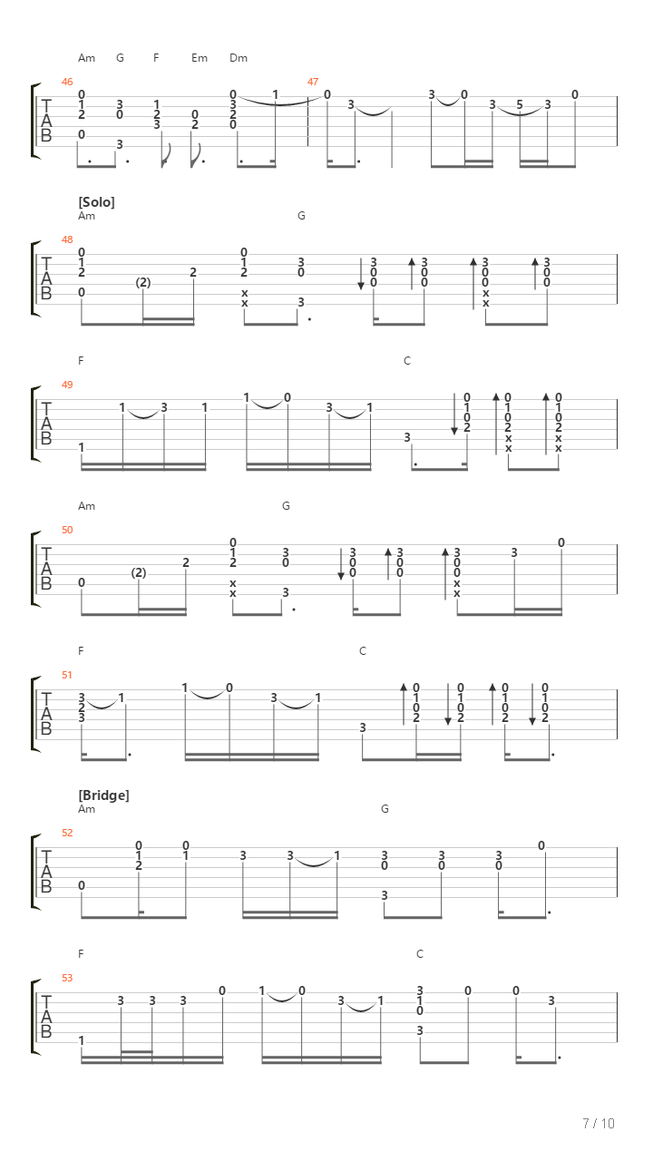 All On Me吉他谱