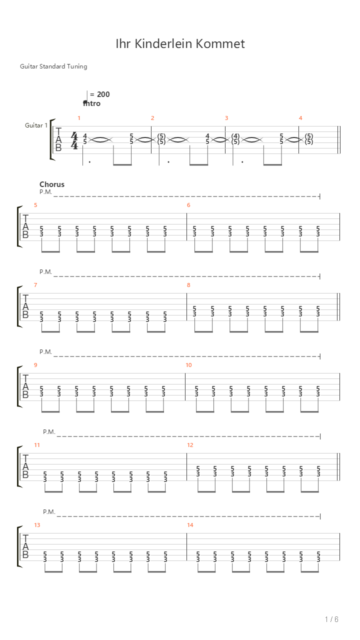 Ihr Kinderlein Kommet吉他谱