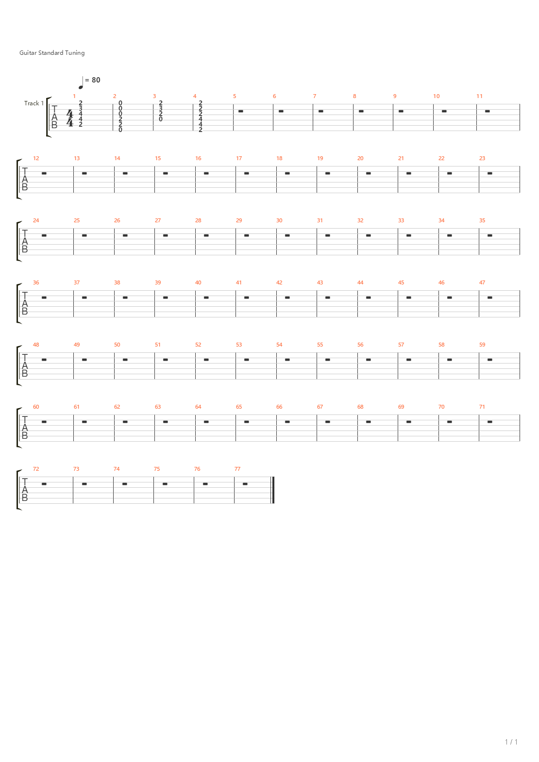 Alles Passiert吉他谱