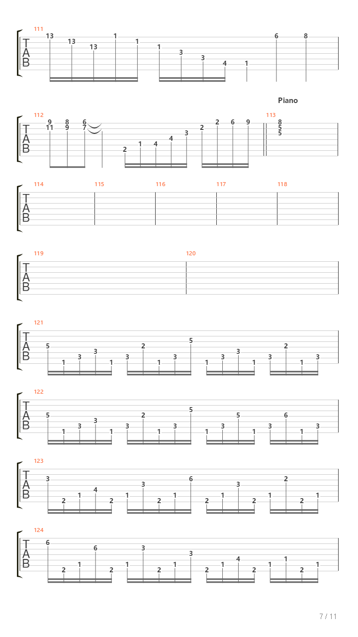 Progenies Of The Great Apocalypse吉他谱