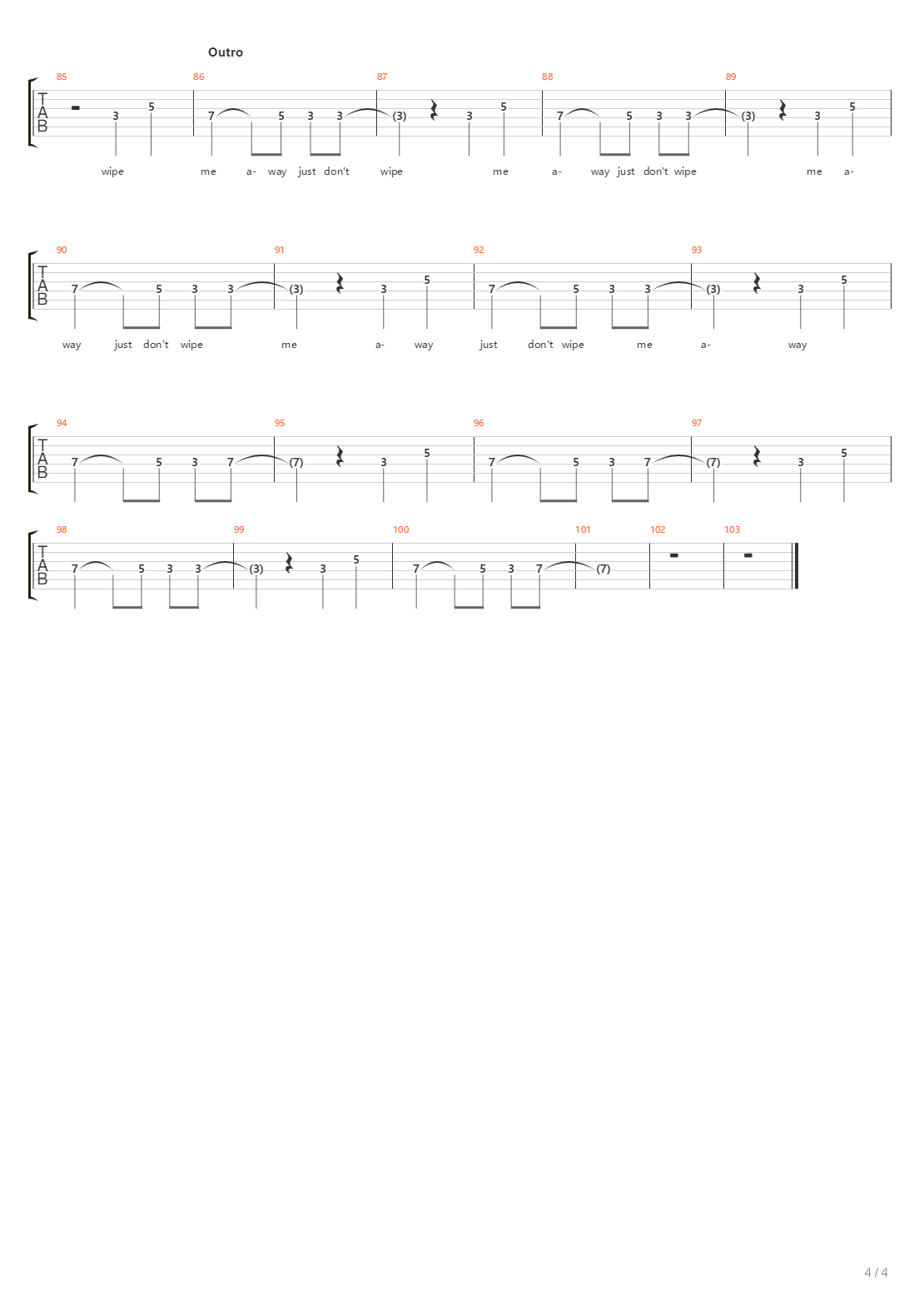 Undo吉他谱