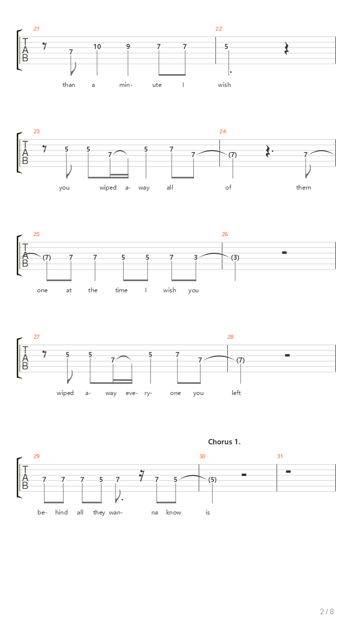 Undo吉他谱