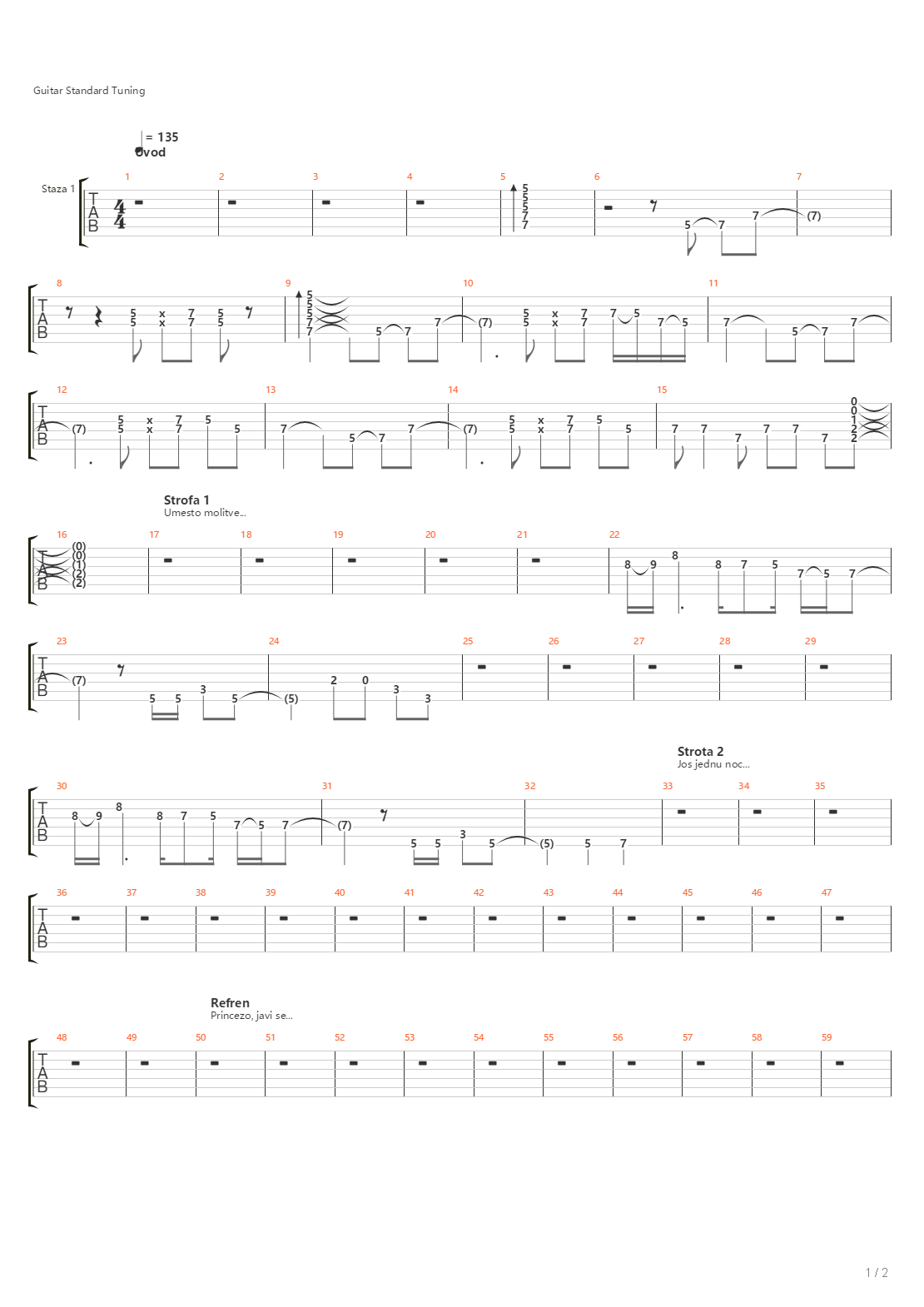 Jaroslava吉他谱