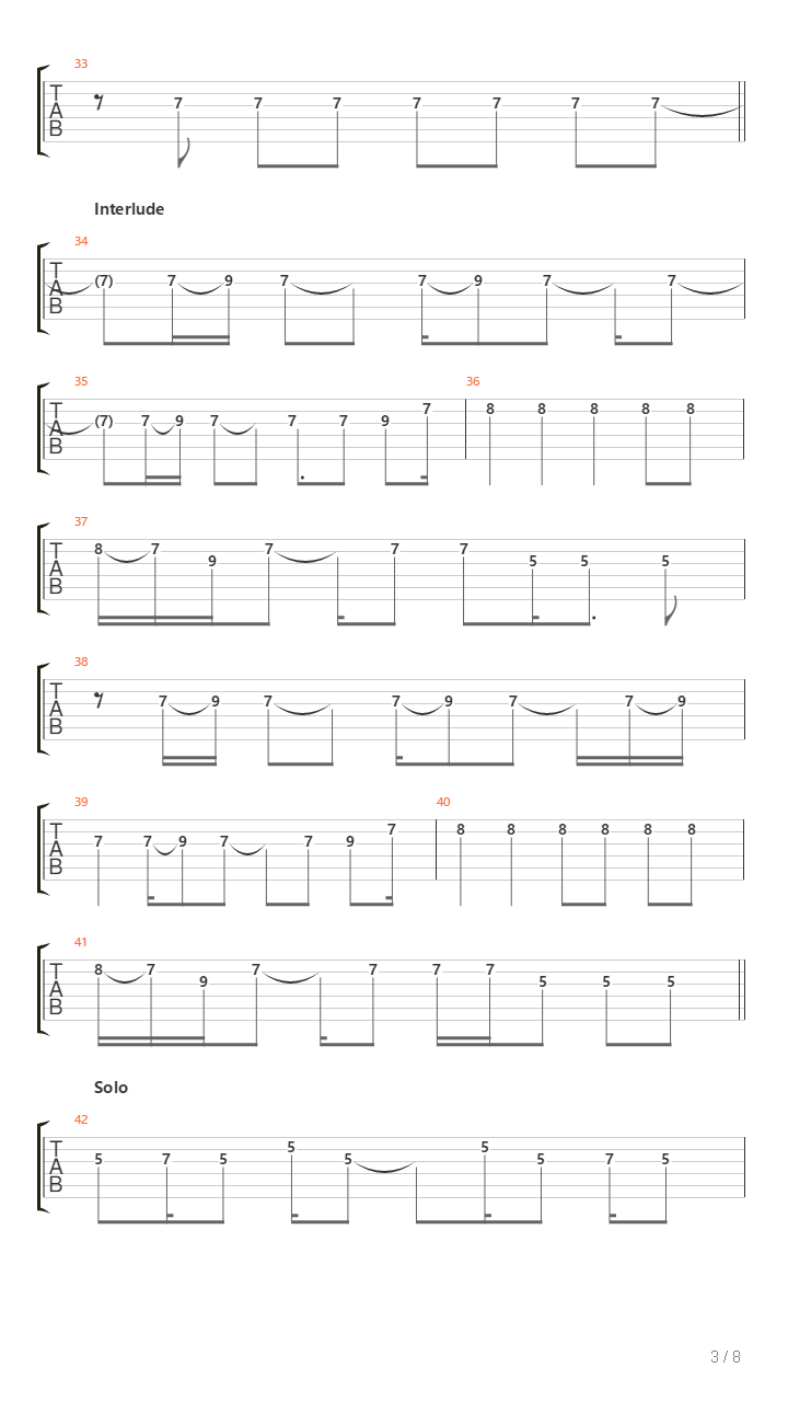 Cycle Of Hurt吉他谱