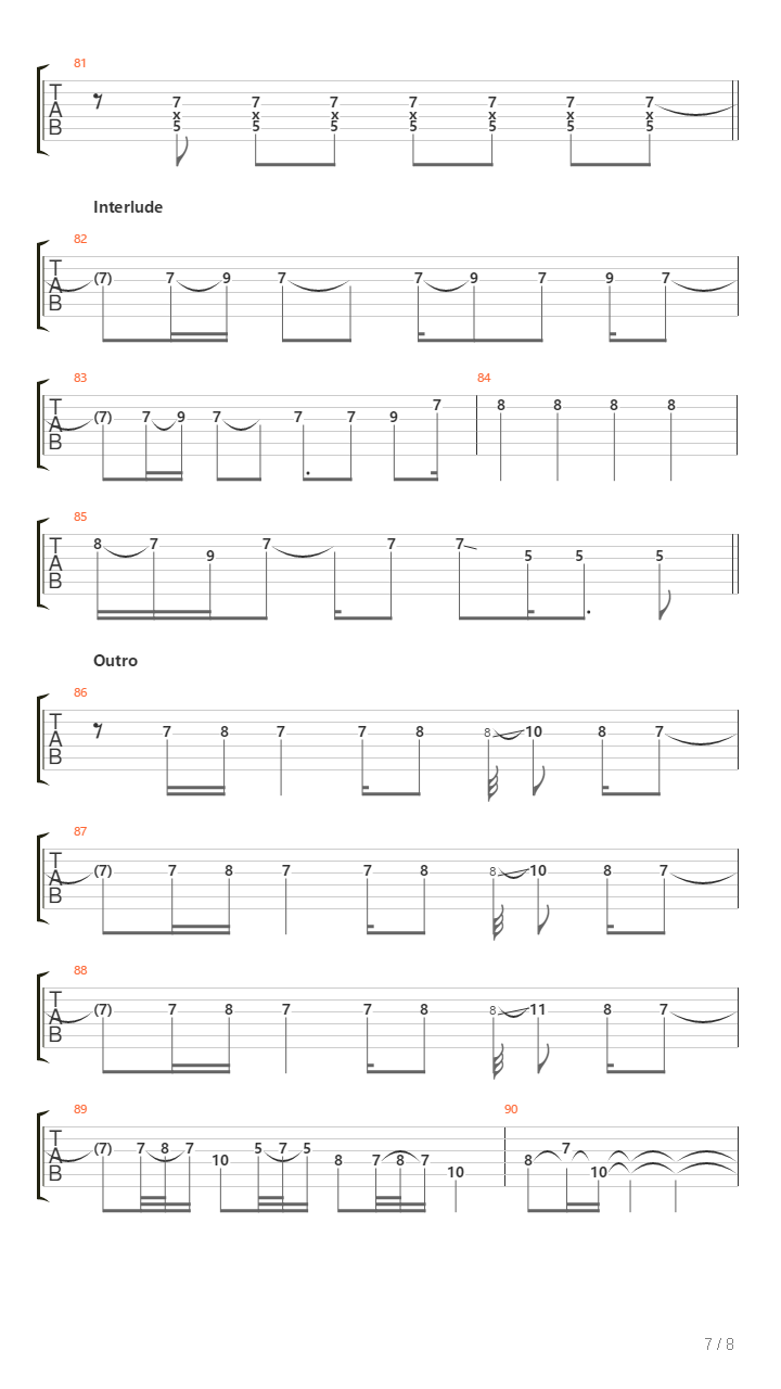 Cycle Of Hurt吉他谱