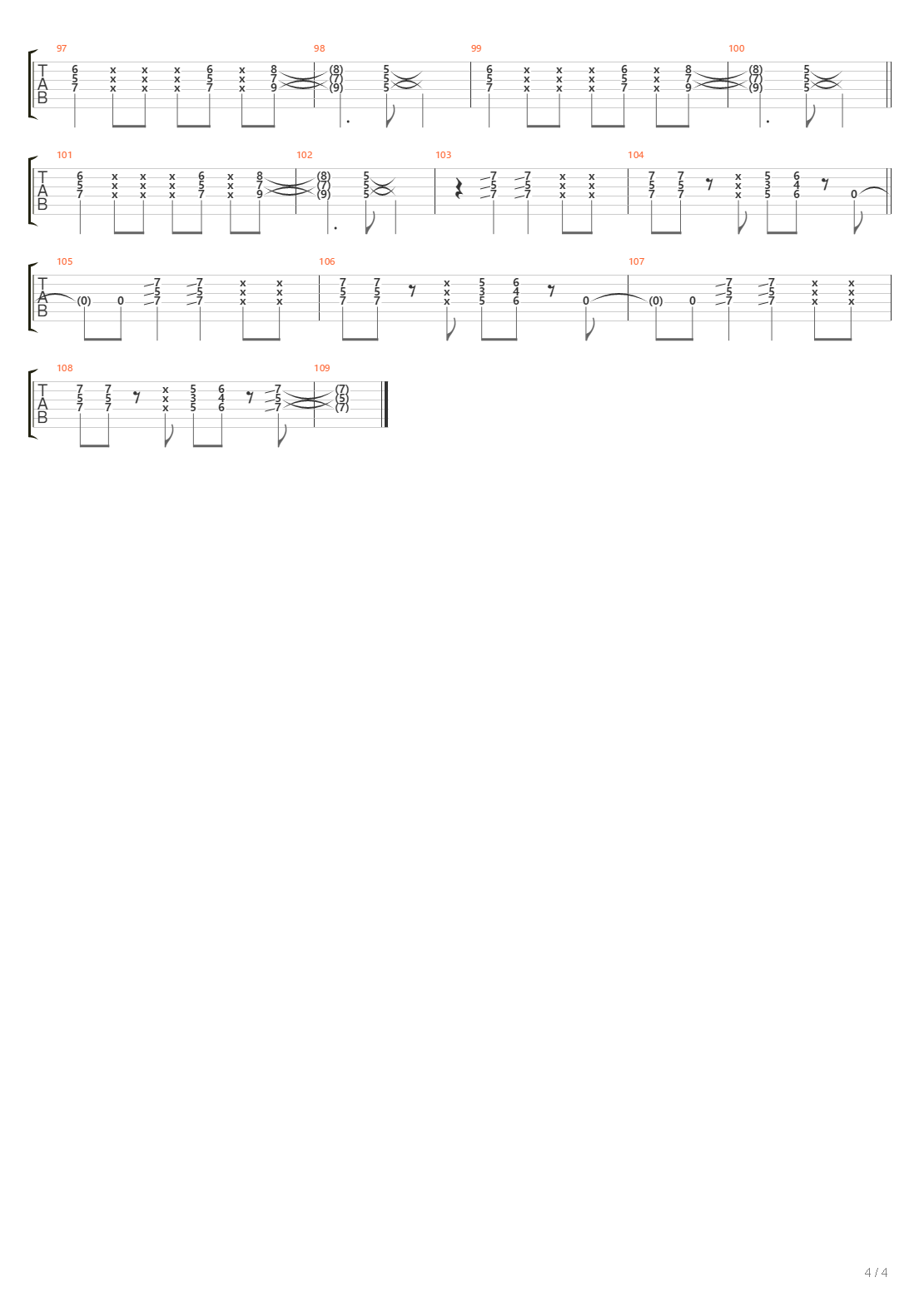 Jezzebella吉他谱