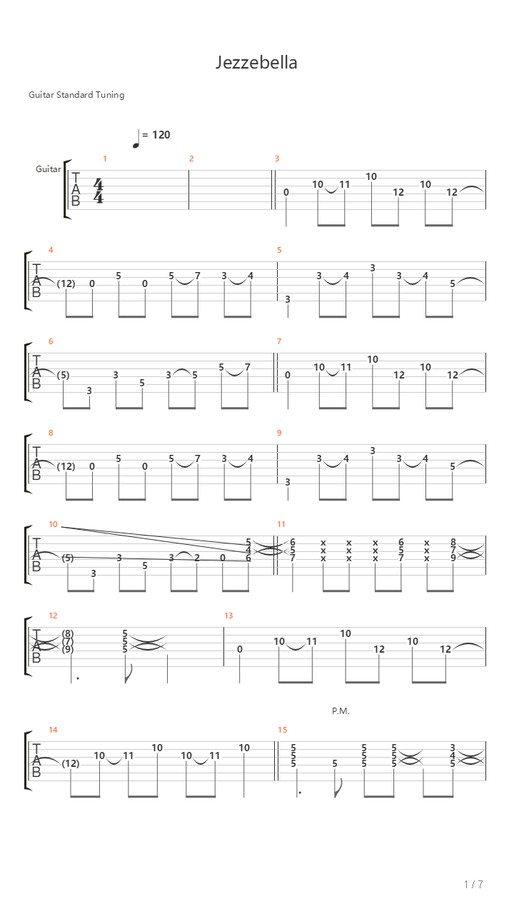 Jezzebella吉他谱
