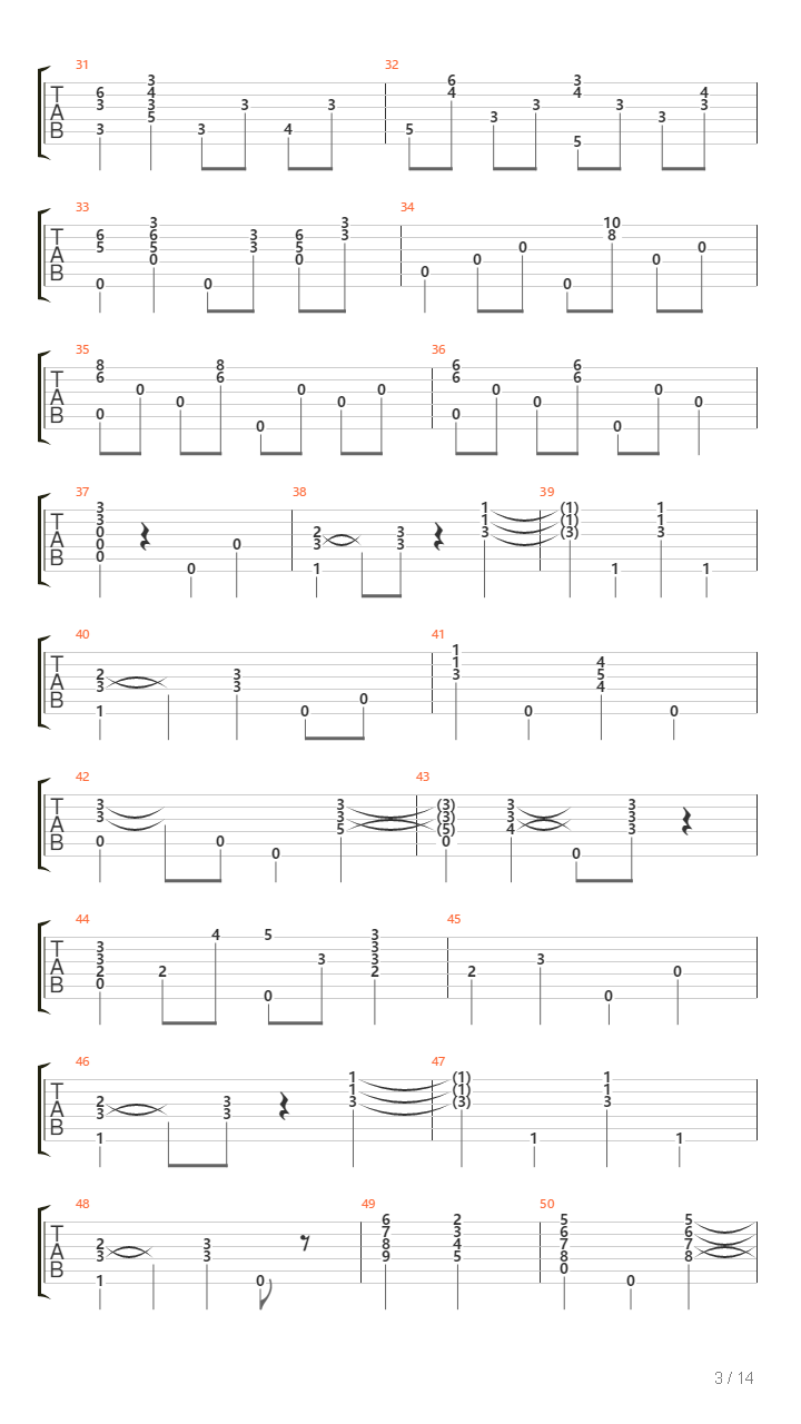 Heat吉他谱