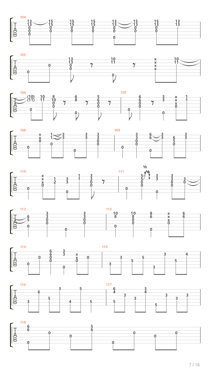 Heat吉他谱