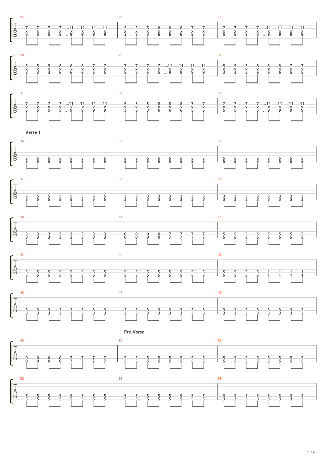 End Of The Rope吉他谱