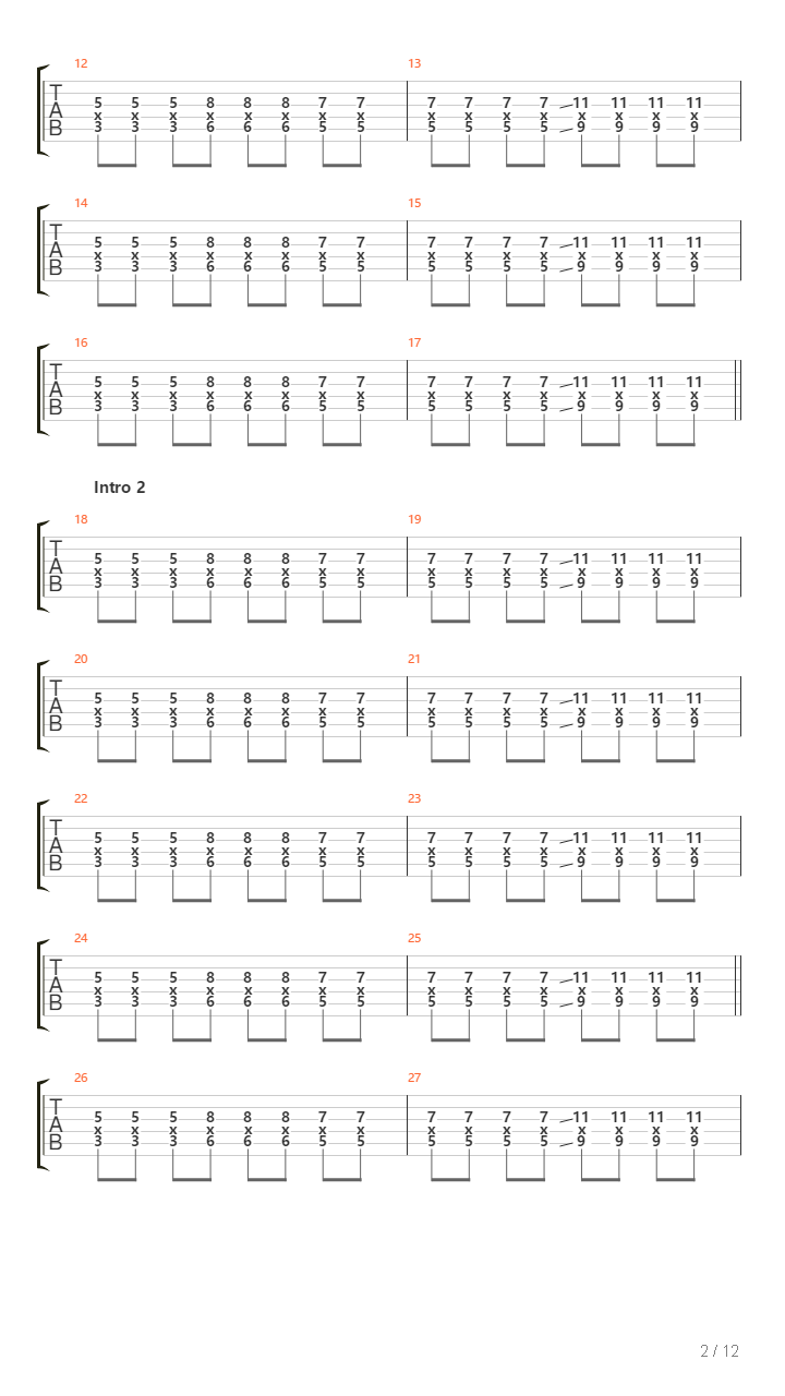 End Of The Rope吉他谱