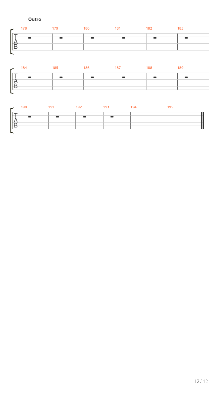 End Of The Rope吉他谱