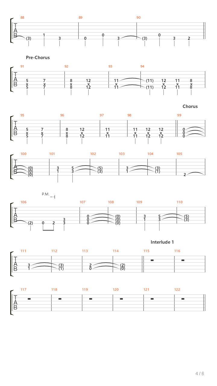 Moon Over Sabaoth吉他谱