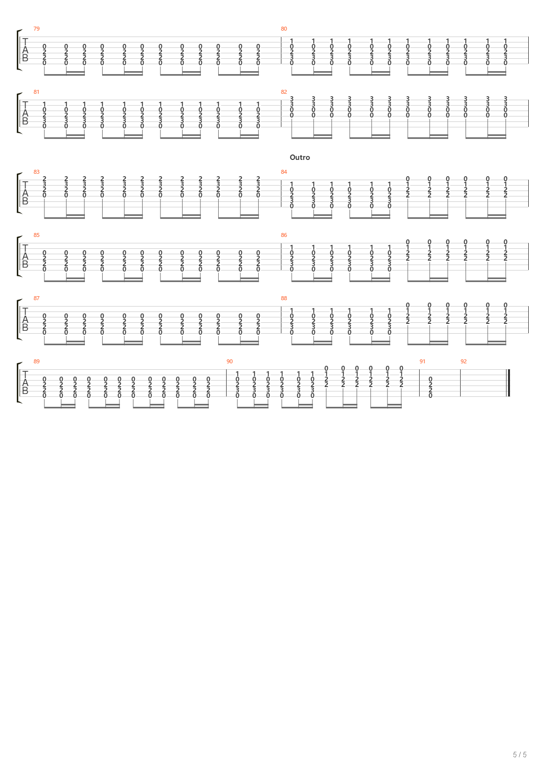 The Phone Book吉他谱