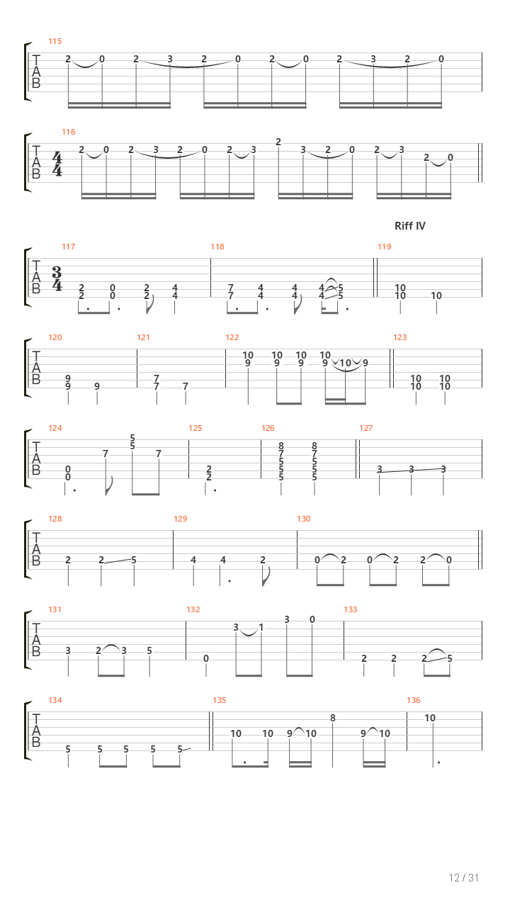 Compendium吉他谱