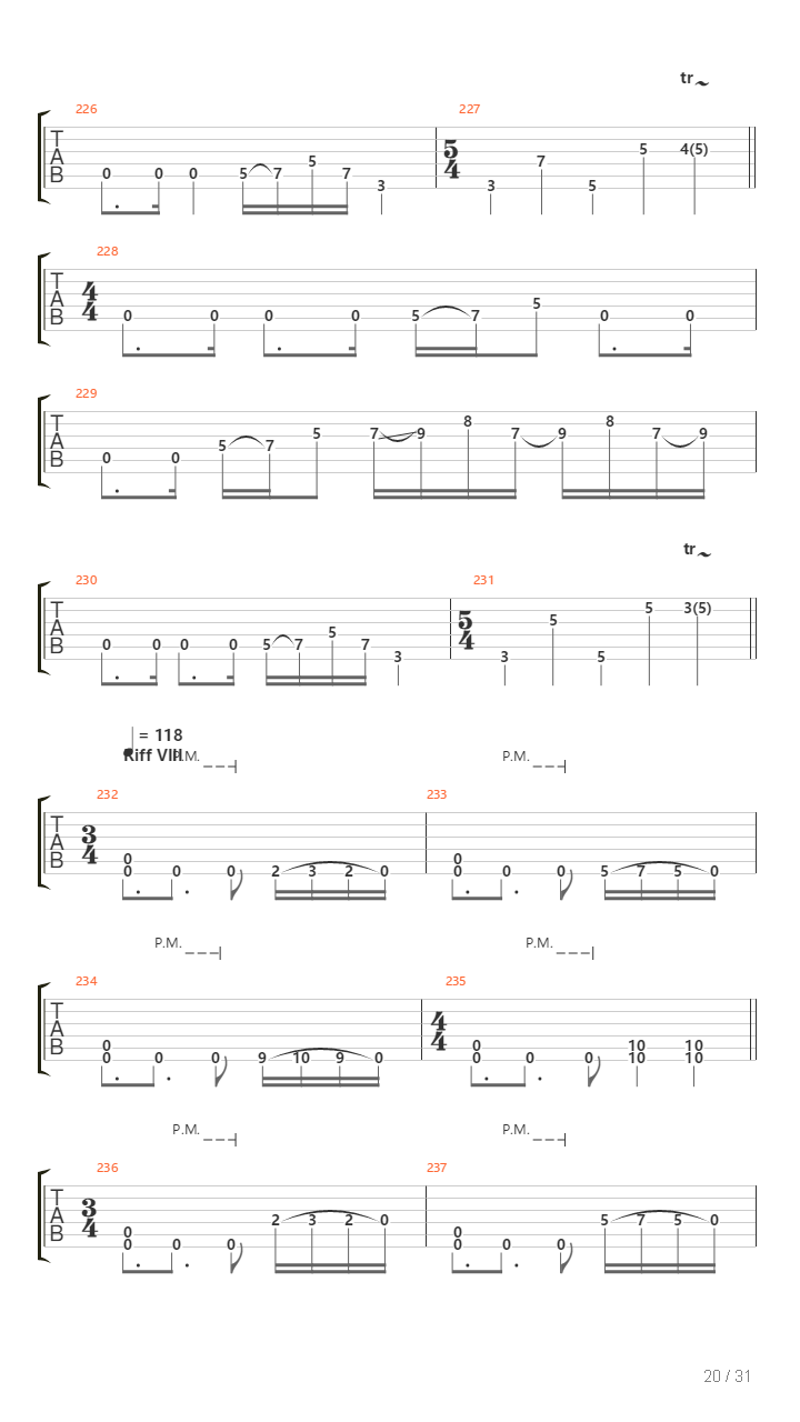 Compendium吉他谱