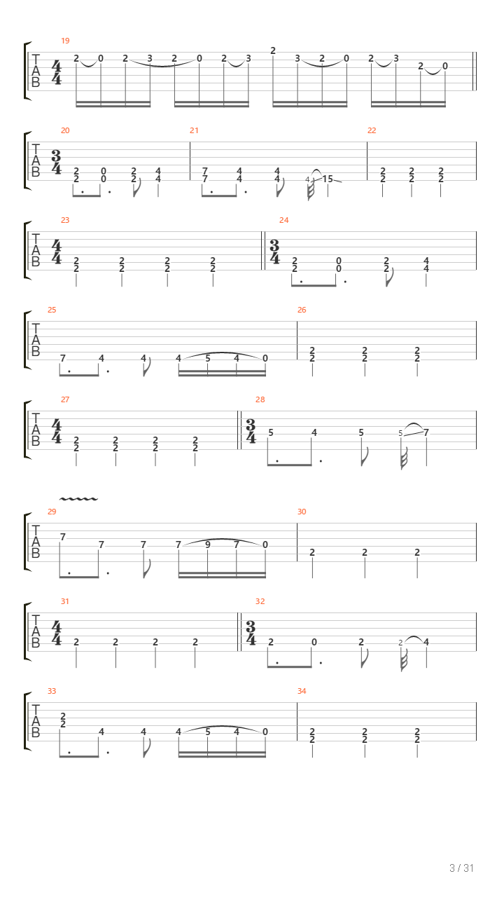 Compendium吉他谱