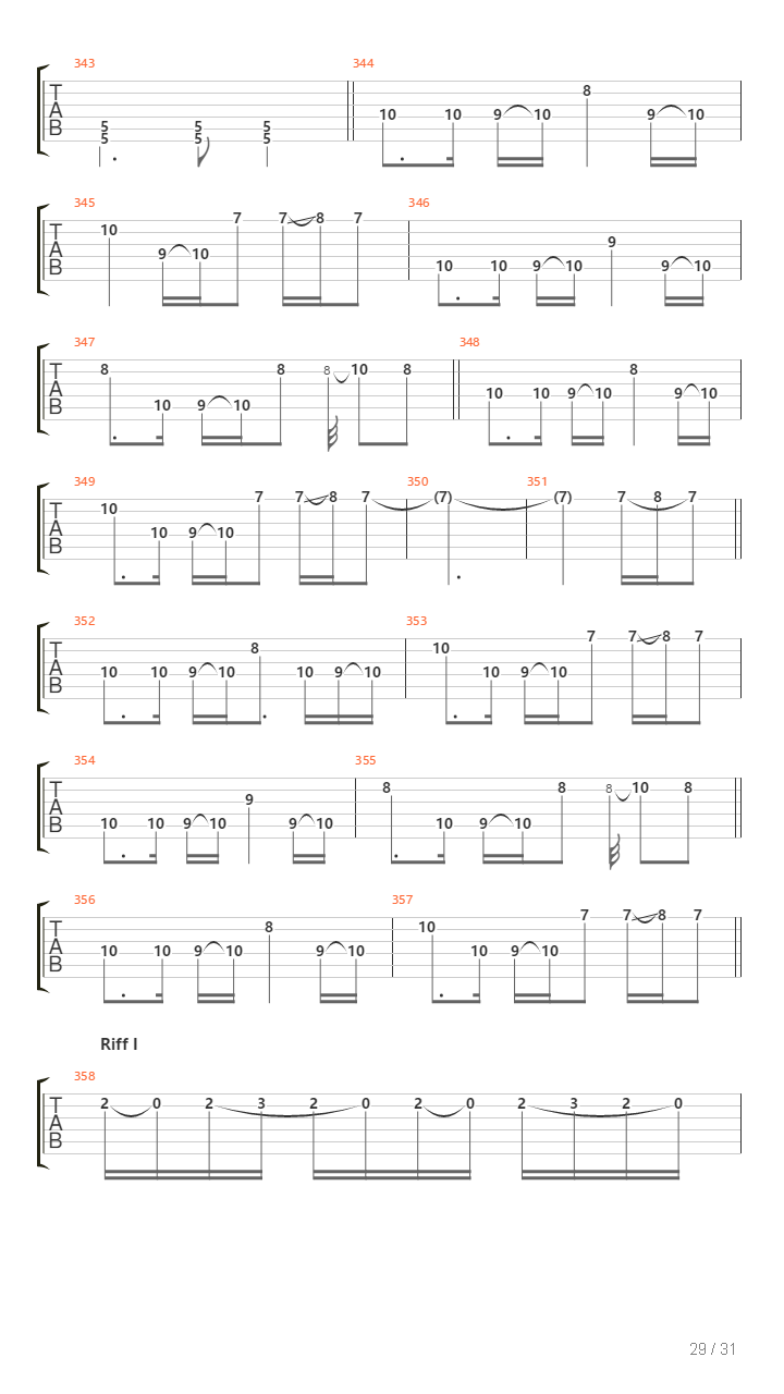 Compendium吉他谱