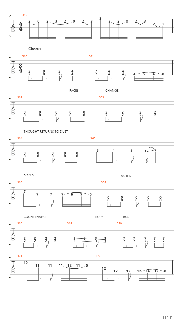 Compendium吉他谱