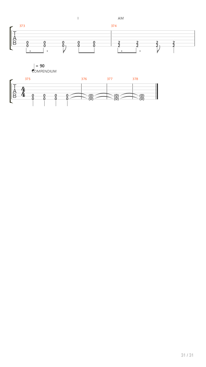 Compendium吉他谱